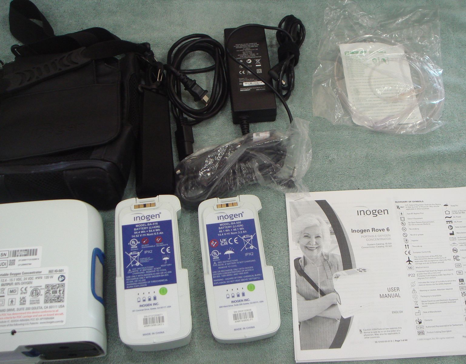 Inogen Rove 6 Portable Oxygen Concentrator with LESS THAN 50 TOTAL HOURS! 
