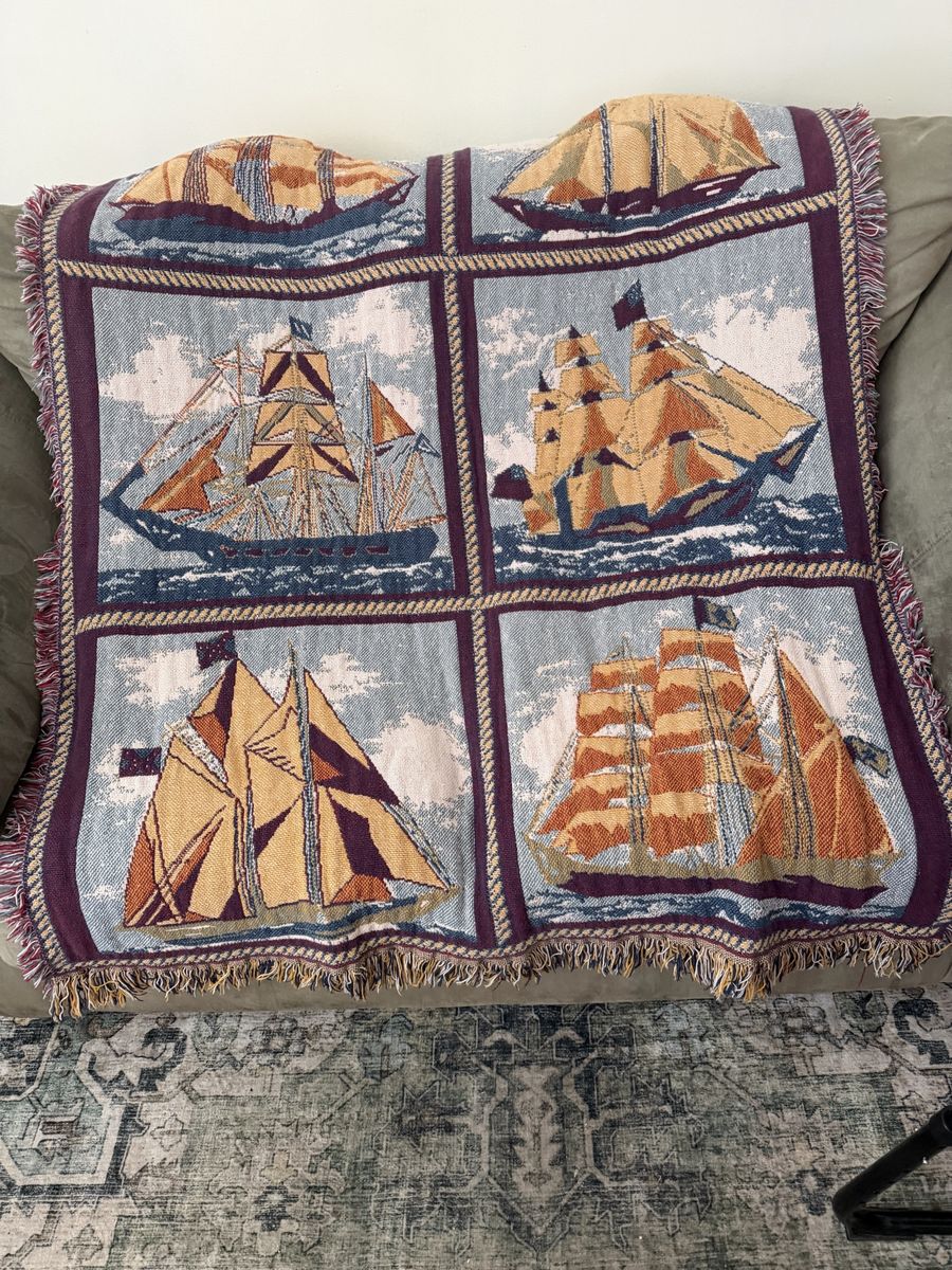 Ancient Mariner Tapestry Throw Blanket