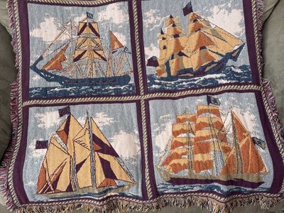Ancient Mariner Tapestry Throw Blanket