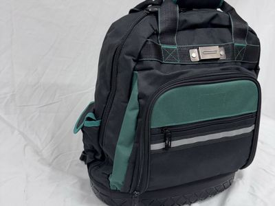 TooCust Tool Backpack Hard Bottom 15 Pocket