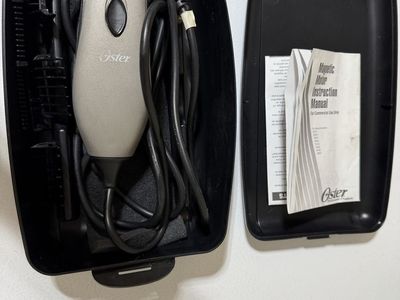 Oster Magnetic Motor Hair Clipper with Case and Attachments