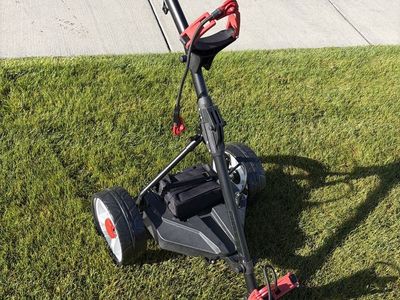 Walk behind electric golf cart