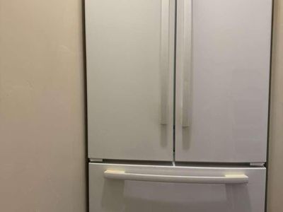 Whirlpool White French Door Refrigerator with Bottom Freezer - Clean & Spacious