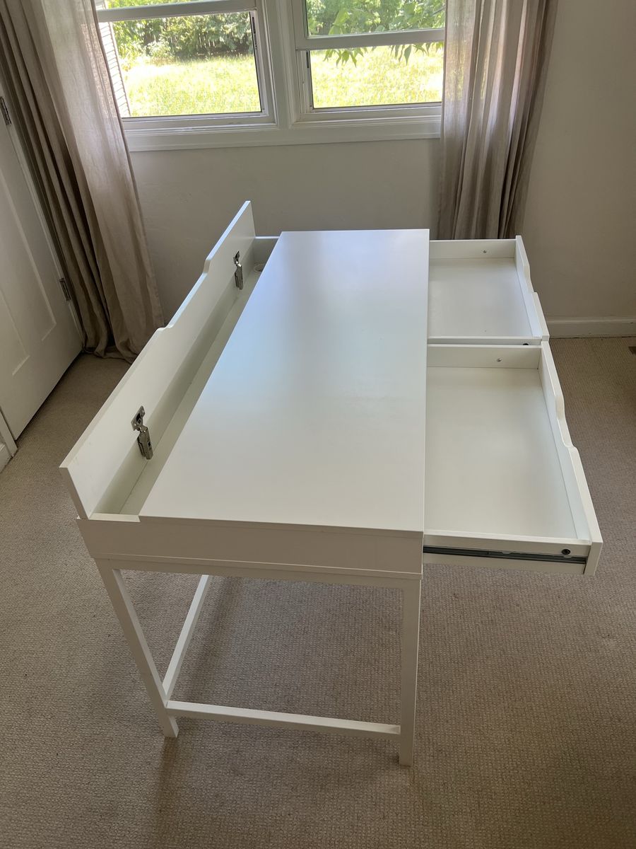 IKEA Micke Desk White - Multi-functional w/ Storage Drawers & Cable Management