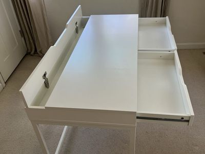IKEA Micke Desk White - Multi-functional w/ Storage Drawers & Cable Management