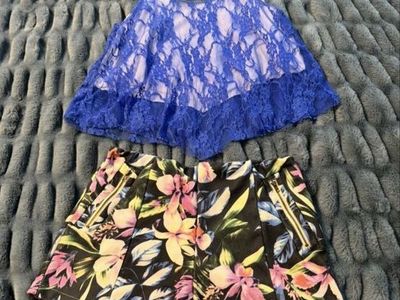 Floral shorts and lace top