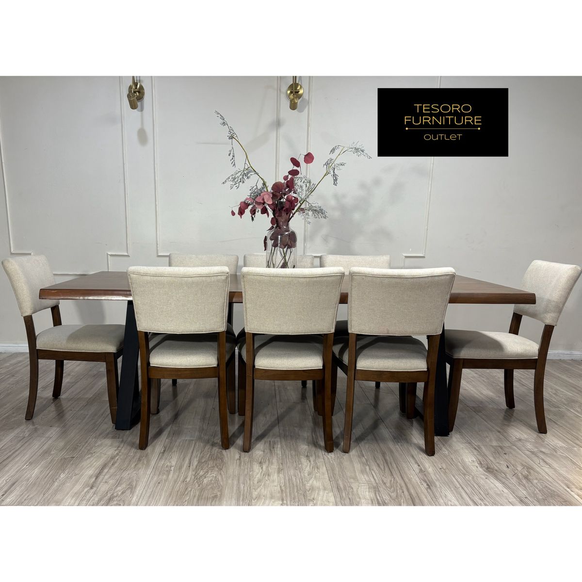 MODERN LIVE EDGE DINING SET WE OFFER DELIVERY