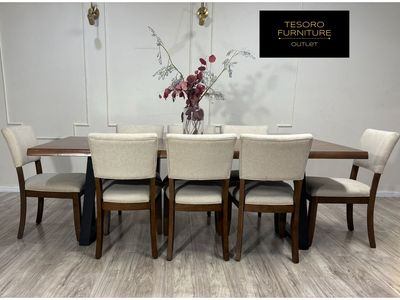 MODERN LIVE EDGE DINING SET WE OFFER DELIVERY