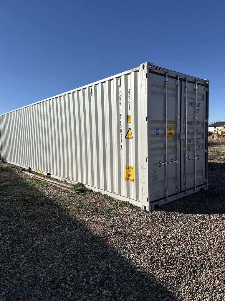 Light Gray Tall Wall, New Shipping Container