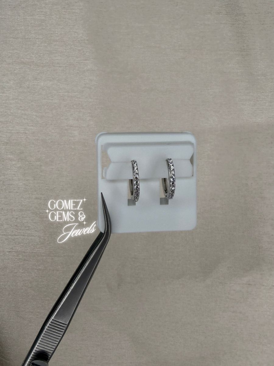 Sterling Silver Spinel Earrings 
