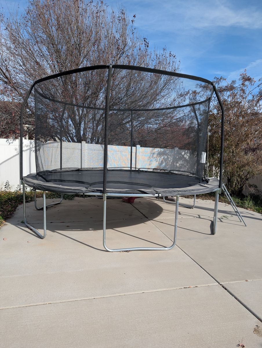 Full sized trampoline & net