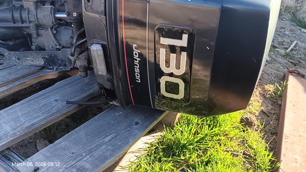 95' Johnson 130 hp 2 stroke outboard