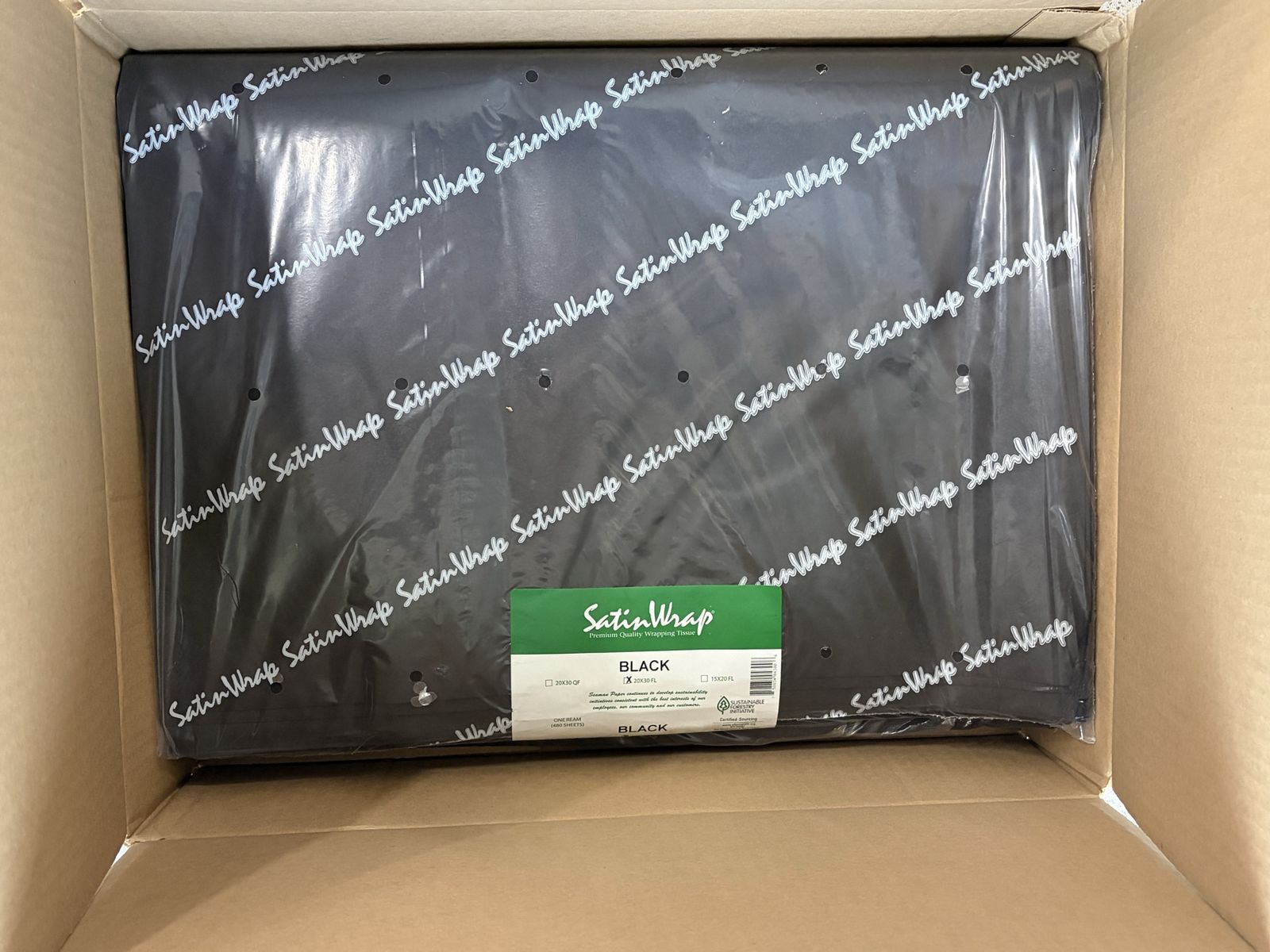 20" x 30" Black Gift Grade Tissue Paper Sheets 