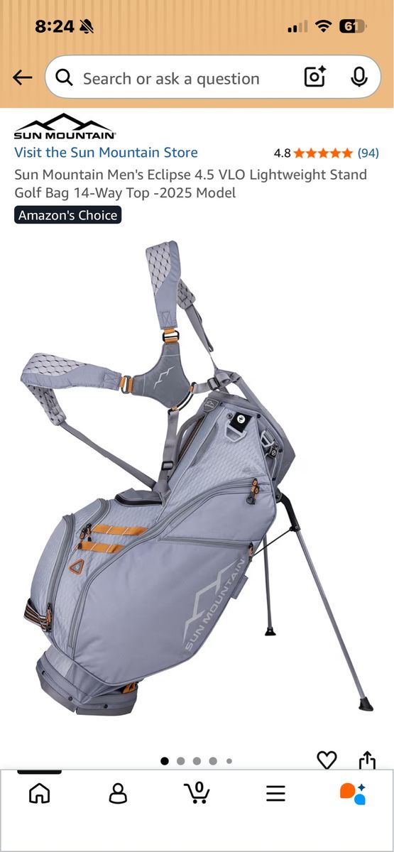 Sun Mountain 2025 4.5LS 14-way Vlo Stand Golf Bag