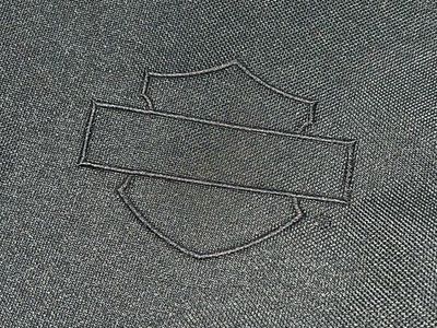 Harley Davidson Motorcycle Splash Guards with Black Embroidered Bar & Shield Logo