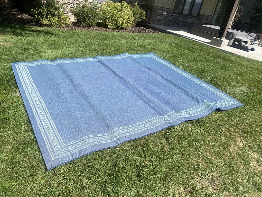Outdoor Rug And Throw Pillows