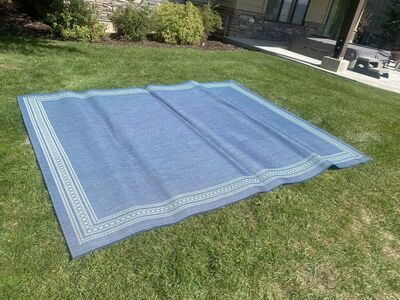 Outdoor Rug And Throw Pillows