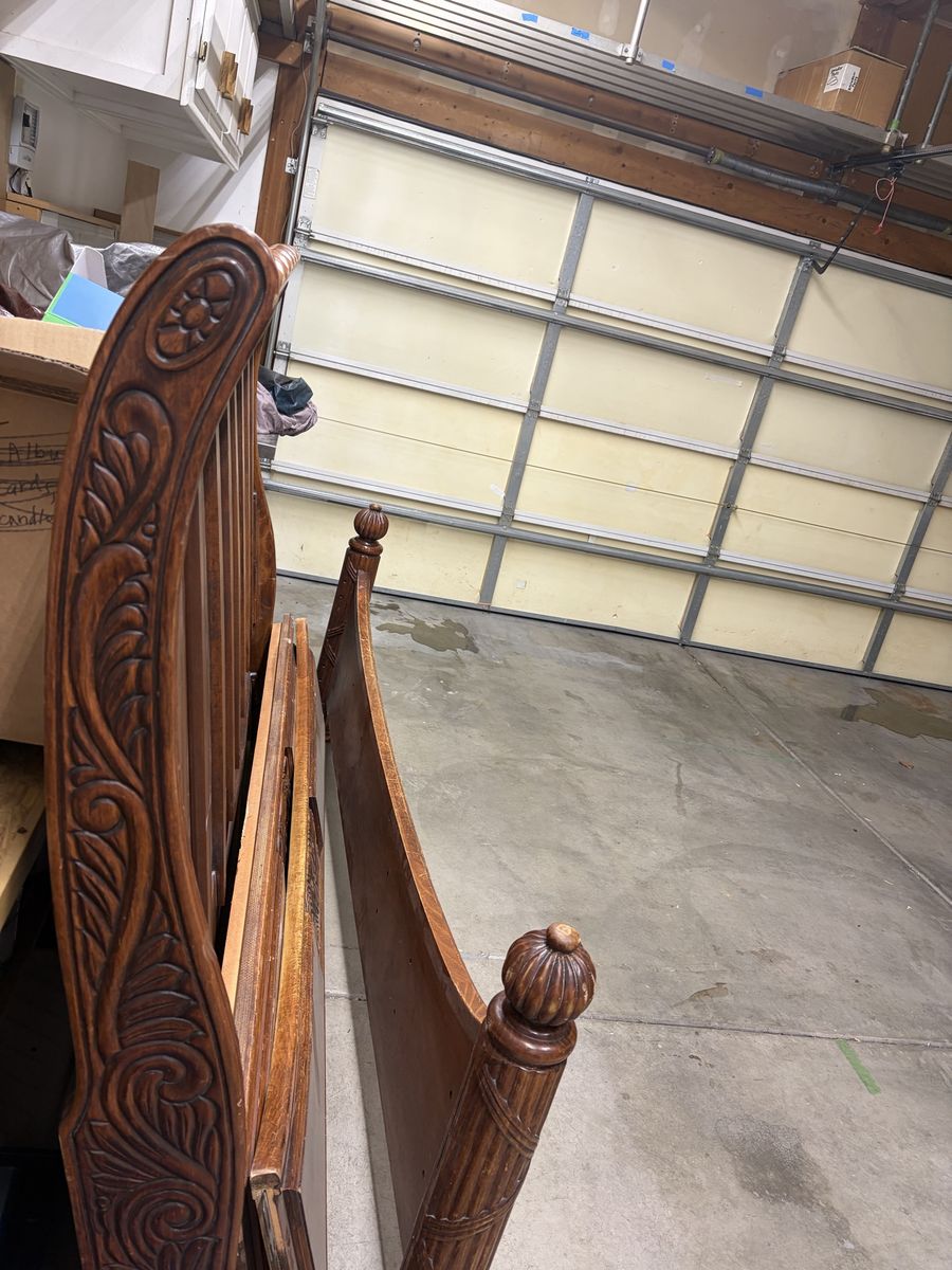 Large king bed frame