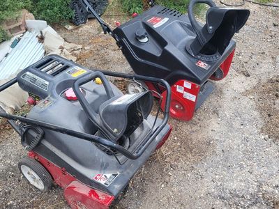 Yard Machines 21" Snow Blowers - Lot of 2 Gas Powered Snow Throwers