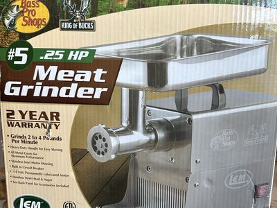 Bass Pro Shops LEM #5 .25 HP Stainless Steel Meat Grinder