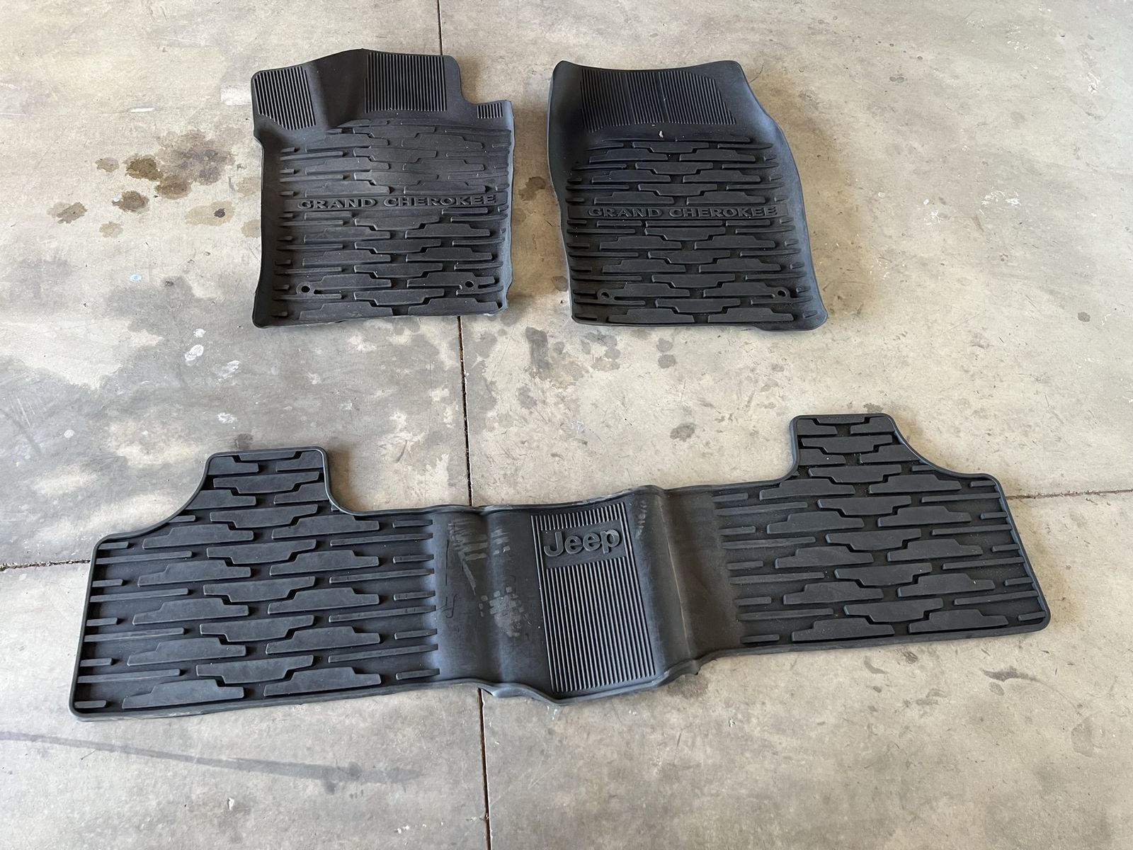 2011-2022 Jeep Grand Cherokee OEM Mopar Rubber Floor Mats Set