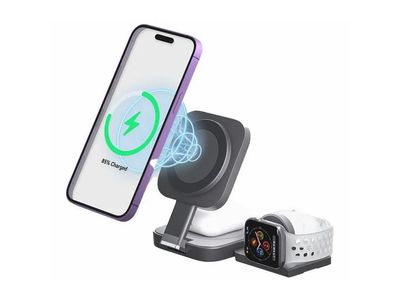 (New) Cube Qi Pro 3-in-1 Wireless Charger (phone/watch/earbuds) iPhone/Android