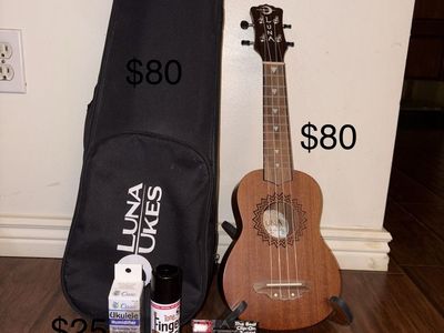 Luna Ukulele With Accessories!