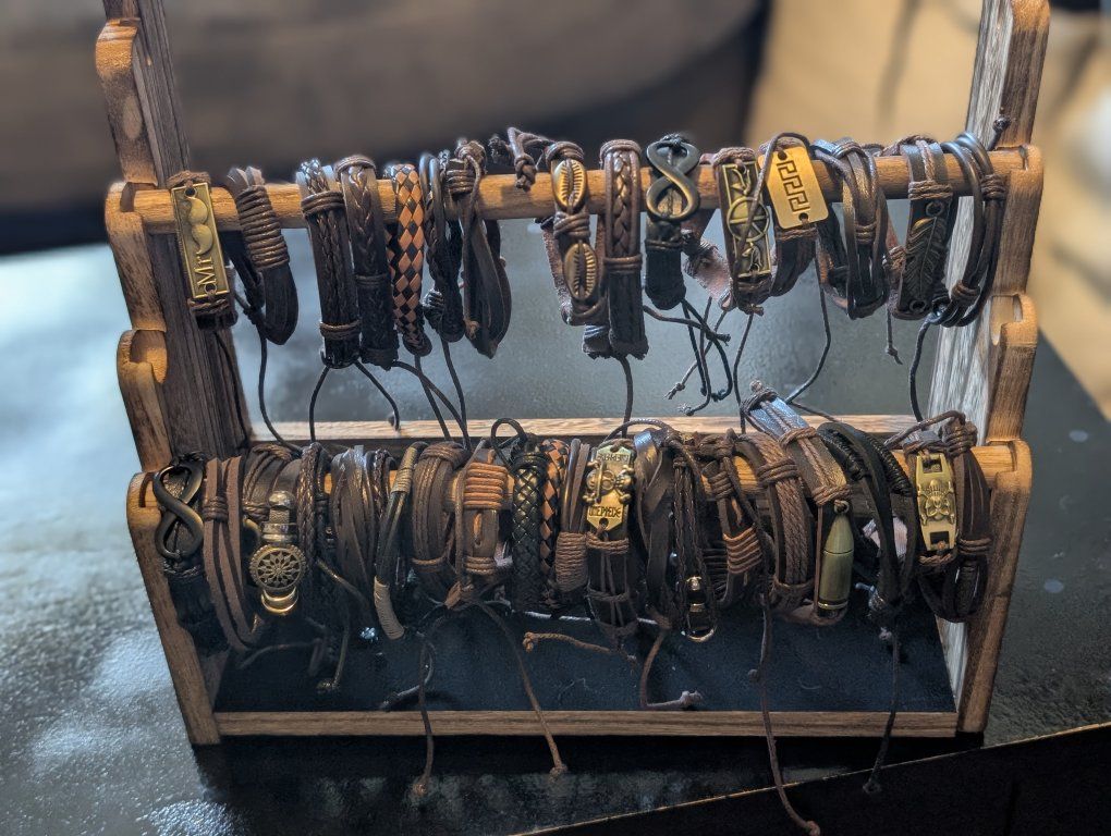 NEW LEATHER BRACELET LOT OF $37 ADJUSTABLE UNISEX BRACELETS LOCATED IN ROY VENMO OR CASH FCFS