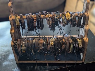 NEW LEATHER BRACELET LOT OF $37 ADJUSTABLE UNISEX BRACELETS LOCATED IN ROY VENMO OR CASH FCFS