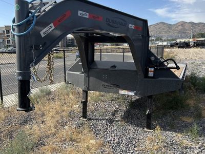 8.5x25 Dura-Haul DKO Dura Ramps Gooseneck Equipment Trailer - 25K GVWR - 14 Ply Tires, Engineered Neck, Pierced Frame, Spare