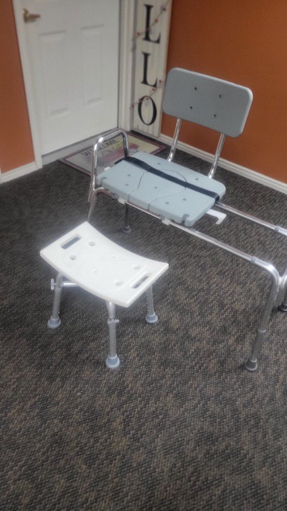 Bathtub Transfer Bench and Shower Stool Set