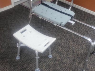 Bathtub Transfer Bench and Shower Stool Set