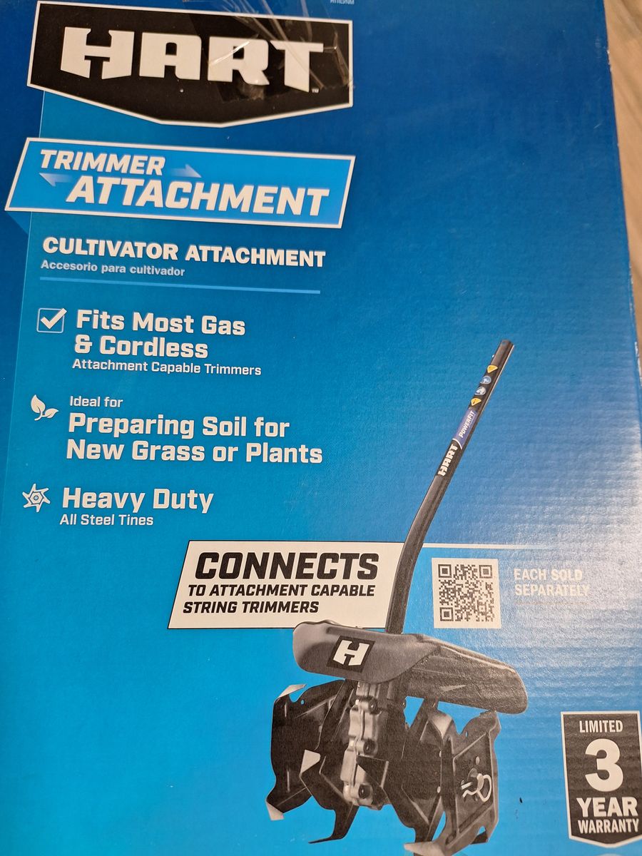 Cultivator attachment fits most gas and cordless new