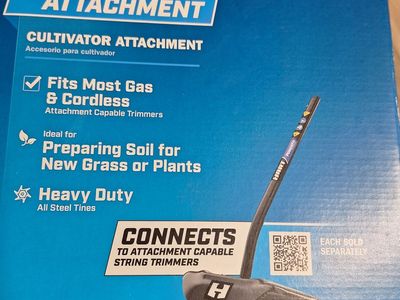 Cultivator attachment fits most gas and cordless new