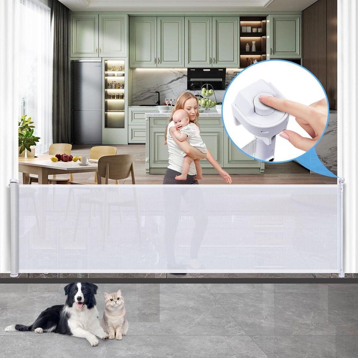 122in Retractable Baby Gate     1176
