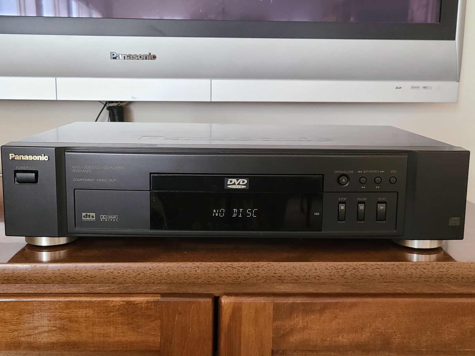 Vintage Panasonic DVD-A120U DVD/CD Player - Complete with Original Remote & Manual