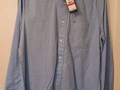 new light blue Tommy Hilfiger men's dress shirt