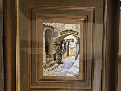 Framed Wall Art "Cobbled Walkway 1" - Large Decorative Frame