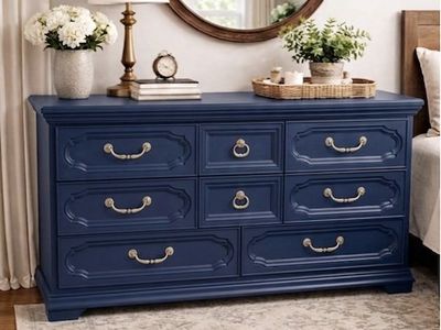 Navy Blue Dresser