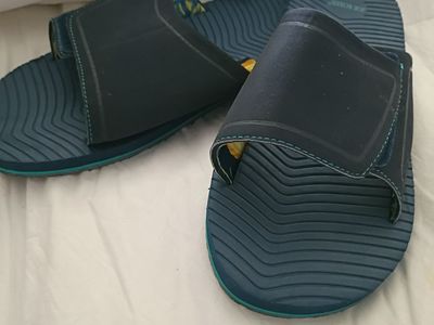 Joe Boxer Men's Navy Blue Adjustable Slide Sandals Size 9