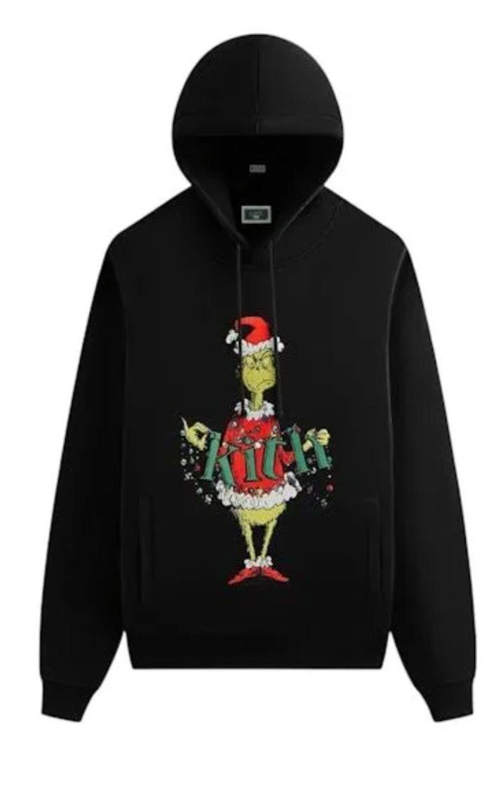 kith designer x grinch collab 2xl hoodie
