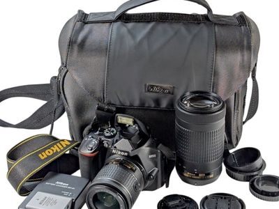 Nikon D3500 DSLR Camera Dual Lens Kit