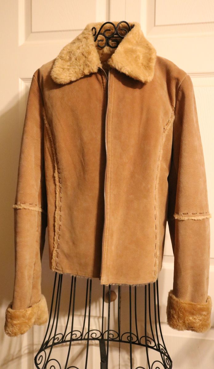 Suede Leather Winter Jacket
