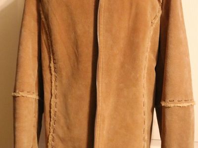 Suede Leather Winter Jacket
