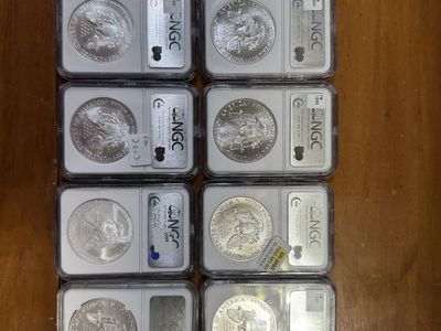 NGC Graded MS 69 American Silver Eagle $1 Coins Various Years $120 each