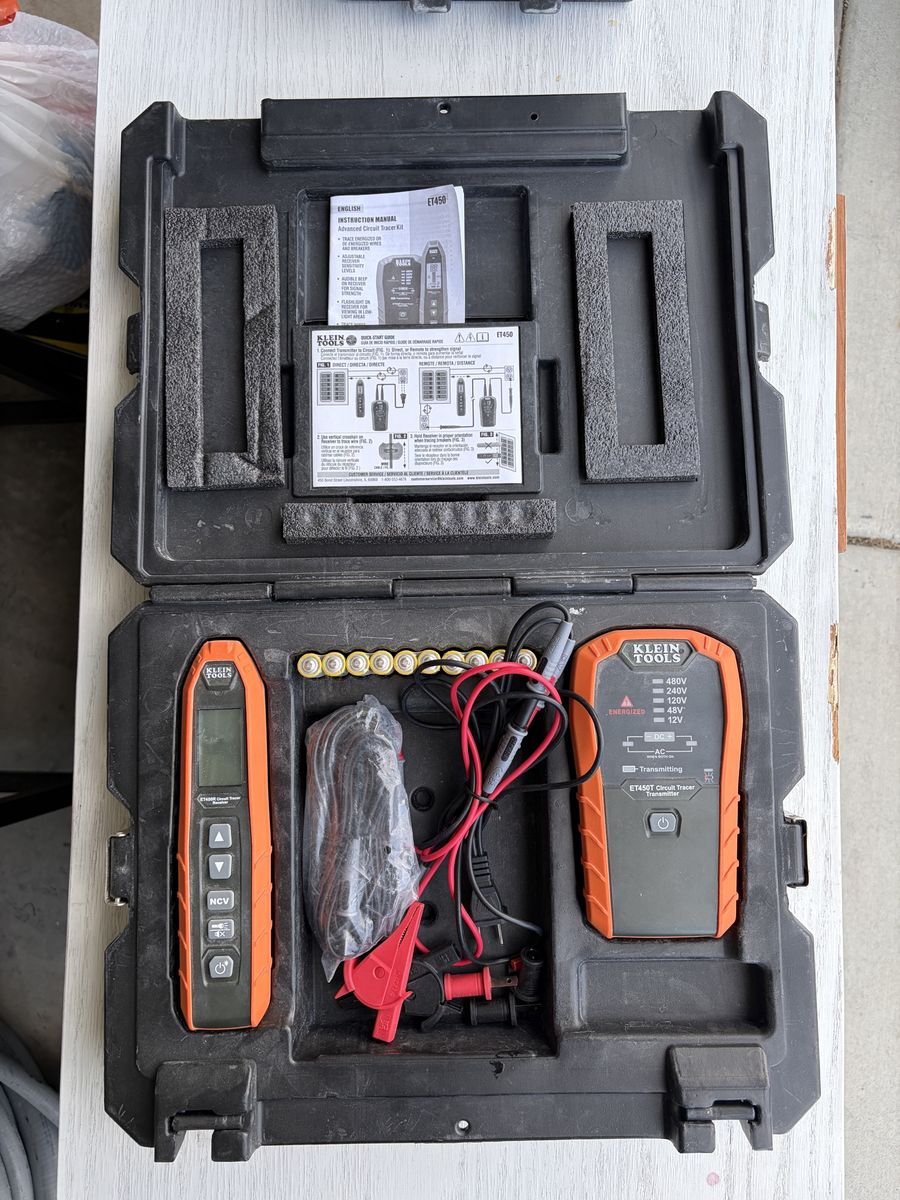 Klein Tools ET450 Advanced Circuit Tracer Kit - Receiver & Transmitter, New