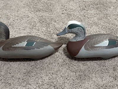 Wigeon decoys, Madison Mitchell