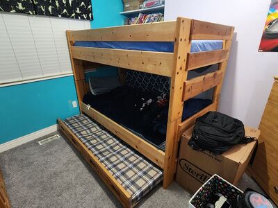 Bunk bed and dresser