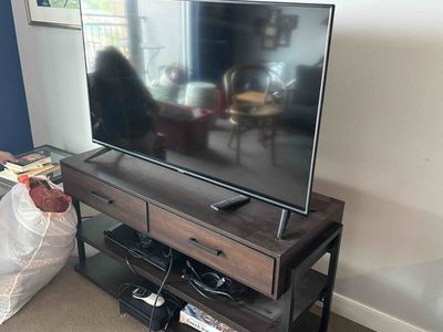 Vizio TV and console.