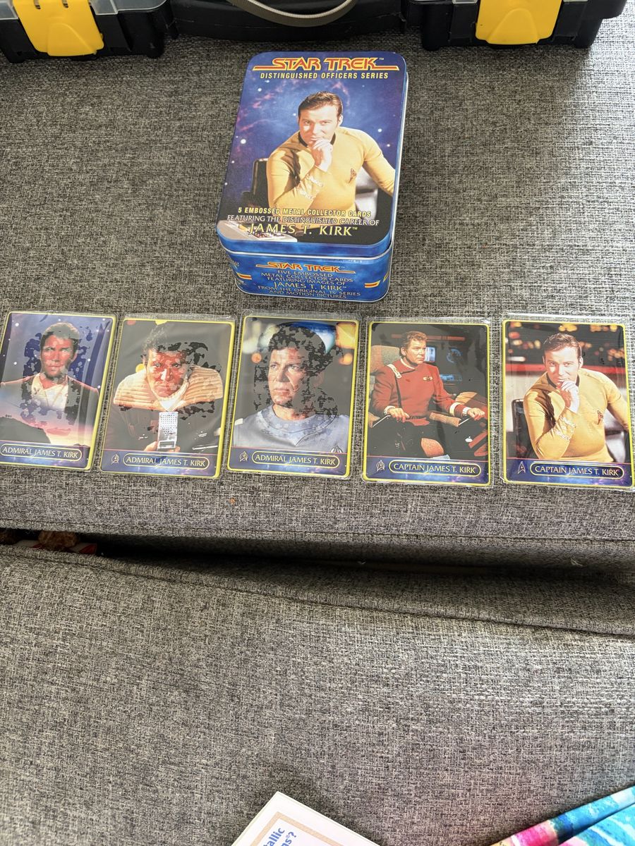 Star Trek Distinguished Officers Series James T. Kirk Collector Cards (Tin Included)
